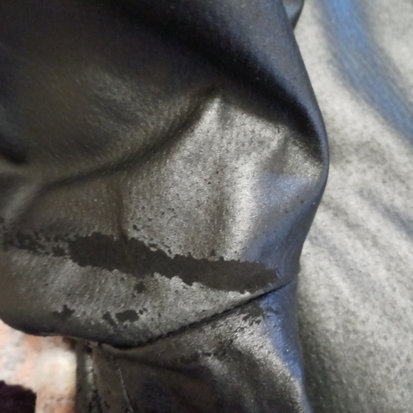 Black Leather Roberto Vasalli Blazer Jacket - Picture 6 of 7